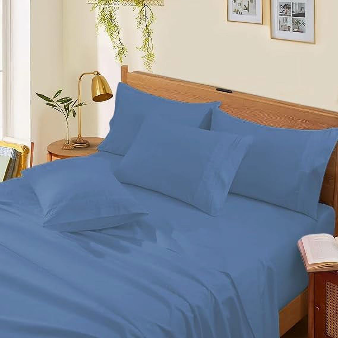 1000 Thread Count 4-Piece 100% Egyptian Cotton Bed Sheets Luxury Hotel Sheets Fits Mattress Upto 21" Deep Pocket, Twin XL Size - Burgundy Solid