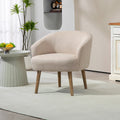 Mainstays Curved Textured Accent Chair, Beige