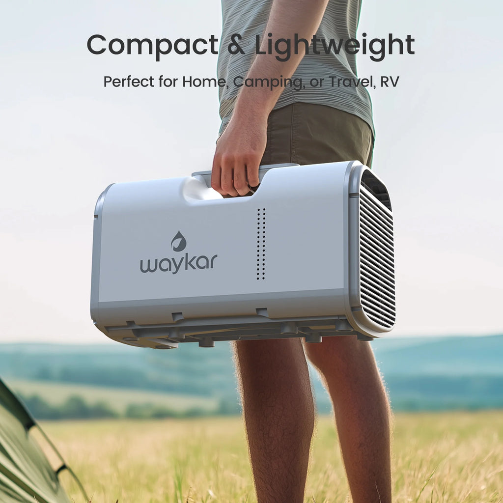 Waykar 4500BTU Portable Air Conditioner for Tent, Camping, RV, 130 Sq. Ft., Low Noise, Remote Control