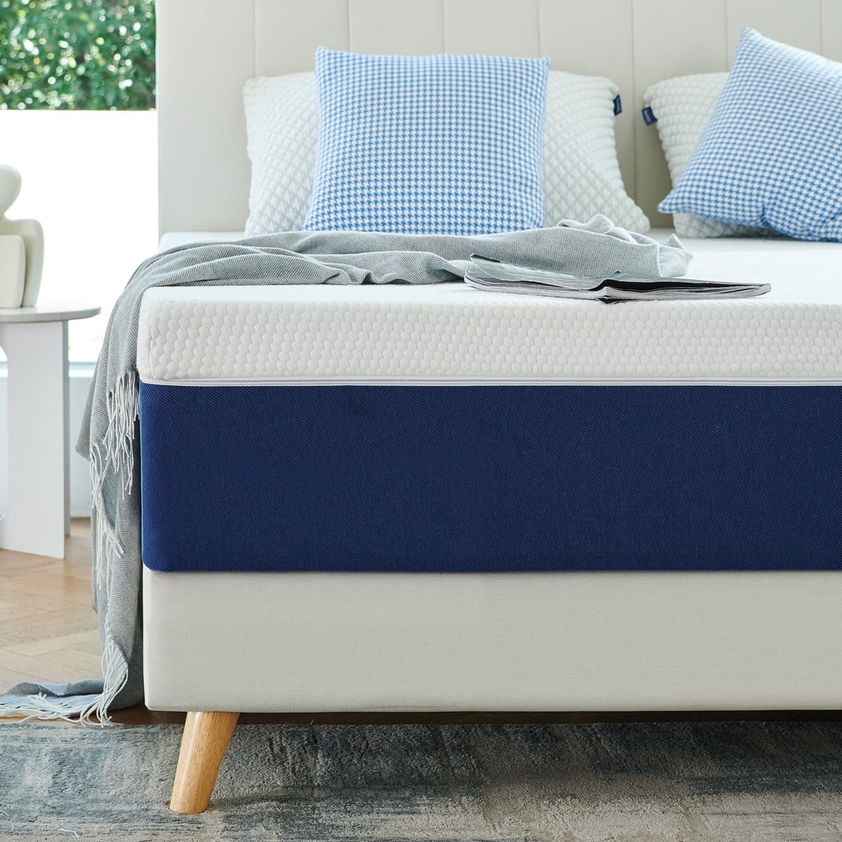 Twin Mattress, JIAVA 8" Medium Gel Memory Foam Mattress with Pressure Relief for Adult