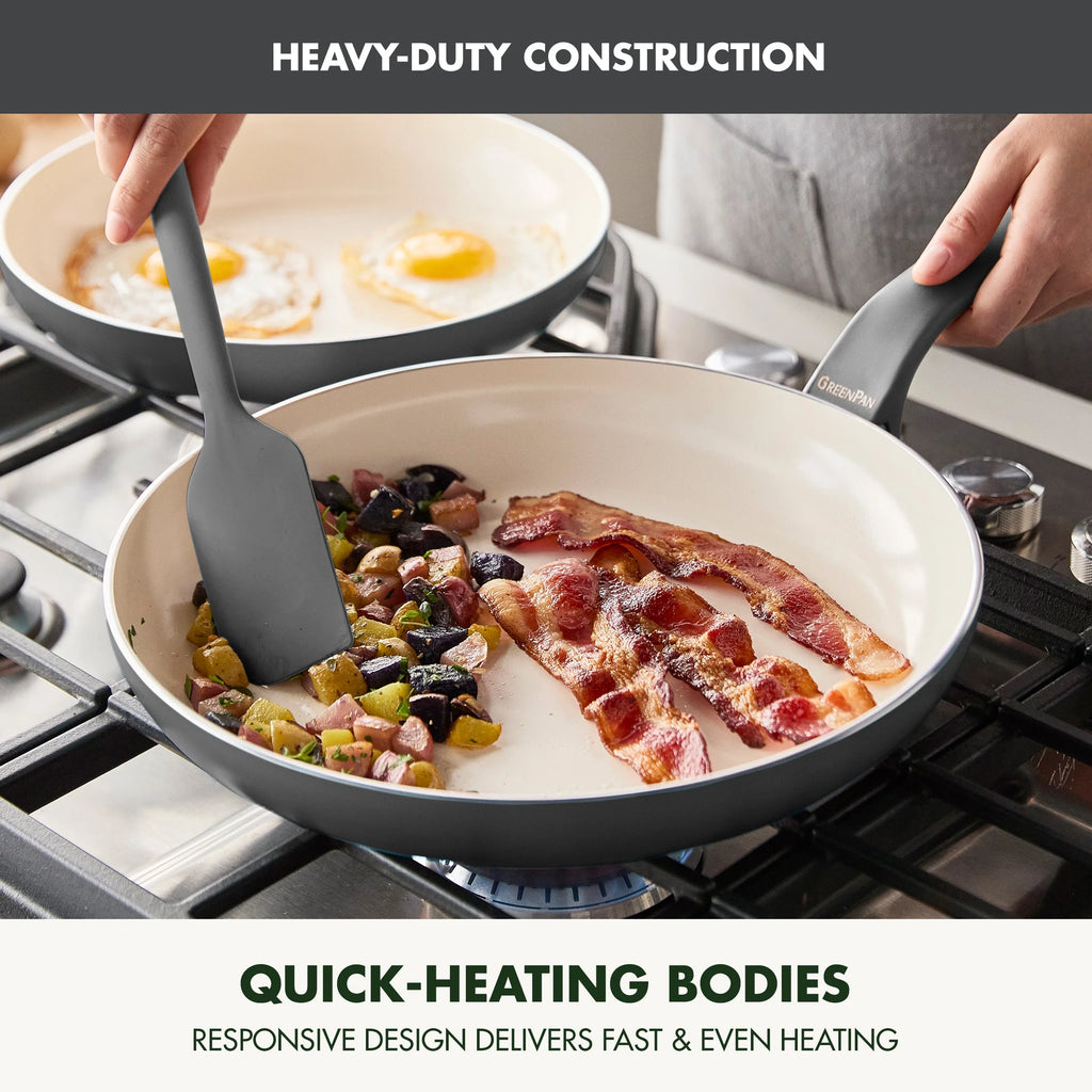 GreenPan Essence 17-Piece Ceramic Nonstick Cookware �C Toxin-Free, Dishwasher & Oven Safe, Green
