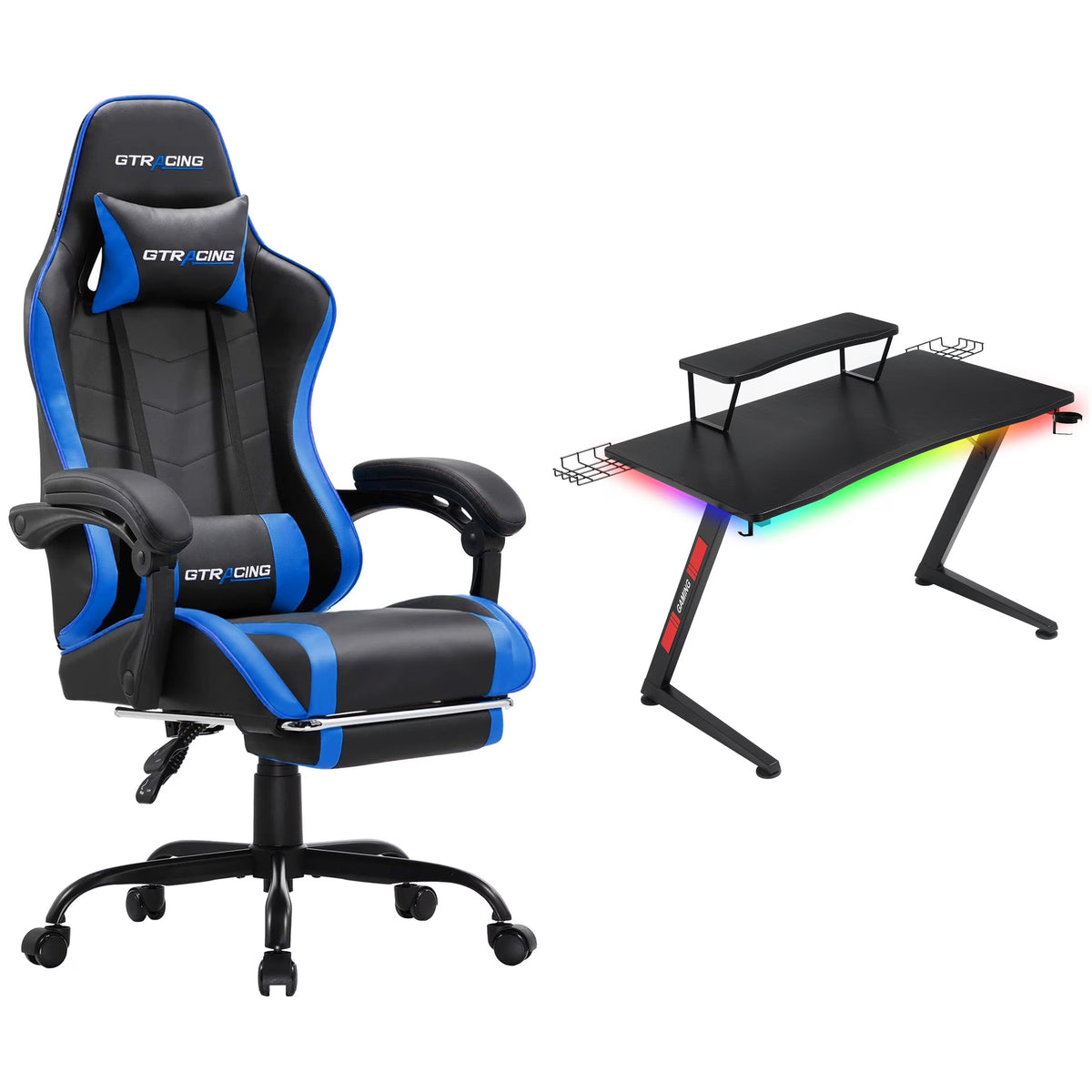 GTRACING Gaming Chair and Desk Bundle