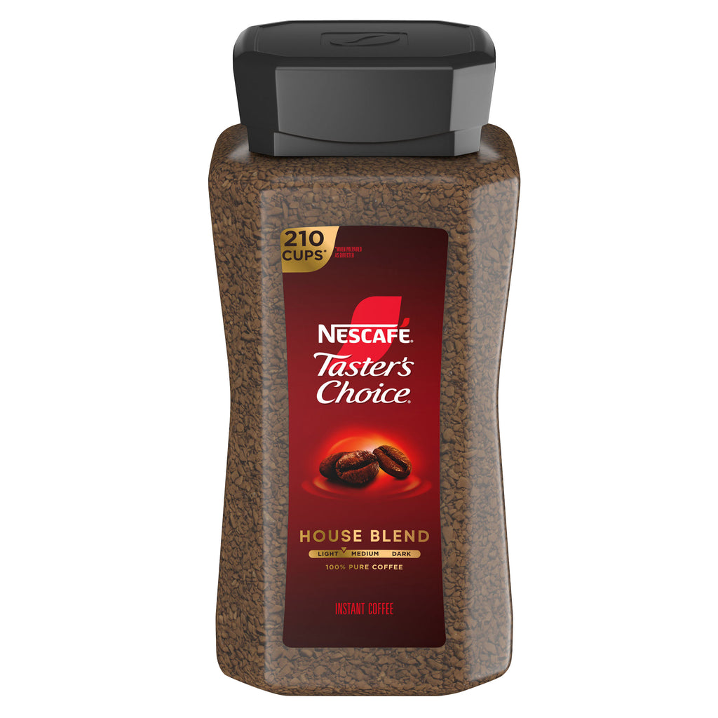 NESCAFE Taster's Choice Instant Coffee, House Blend, Light-Medium Roast,14 oz