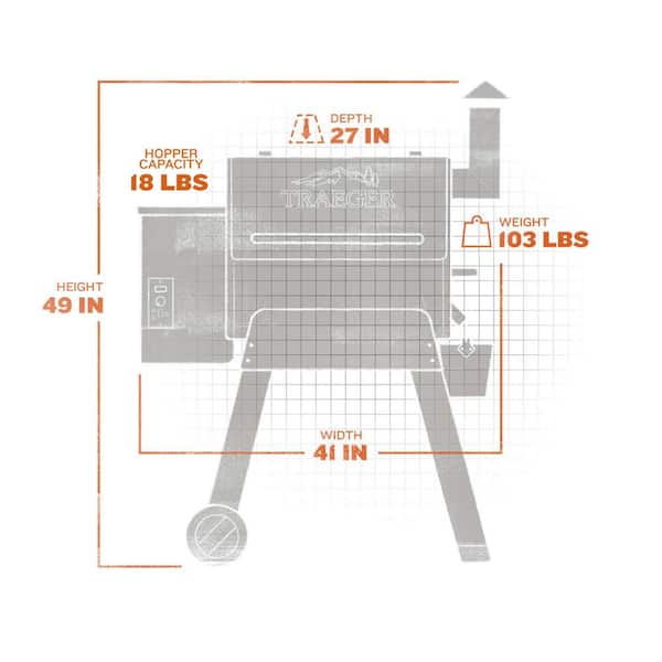 Pro Series 22 Pellet Grill in Bronze