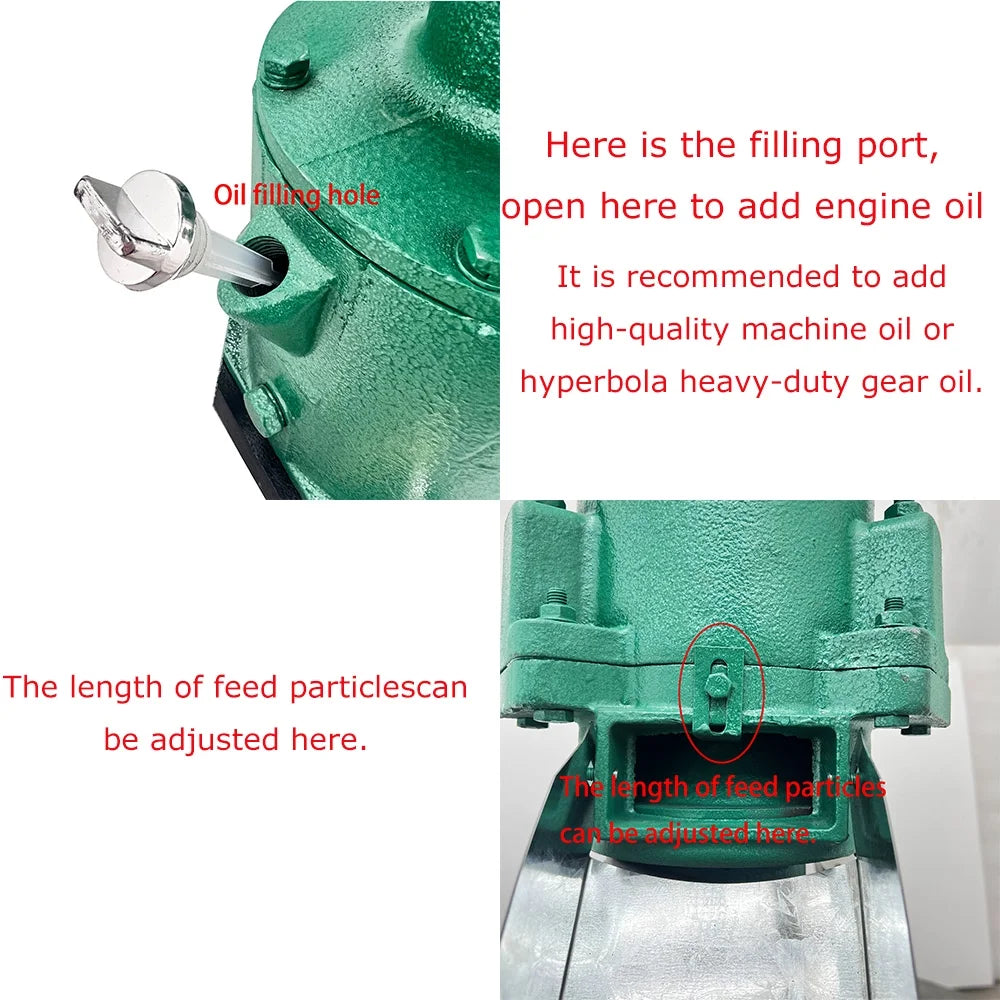 EQCOTWEA Animal Feed Pellet Mill Machine 8MM Pellet Fodder Press Pelletizer for Chicken 180-200KG/H 220V