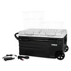 Camco CAM-750 75-Liter Portable Compact Fridge/Freezer | Features Bluetooth Capable Remote Access & 2 Compartments w/Dual Zone Cooling | Adjusts from -4�� F to 68�� w/2 Cooling Modes ECO & MAX (51520)