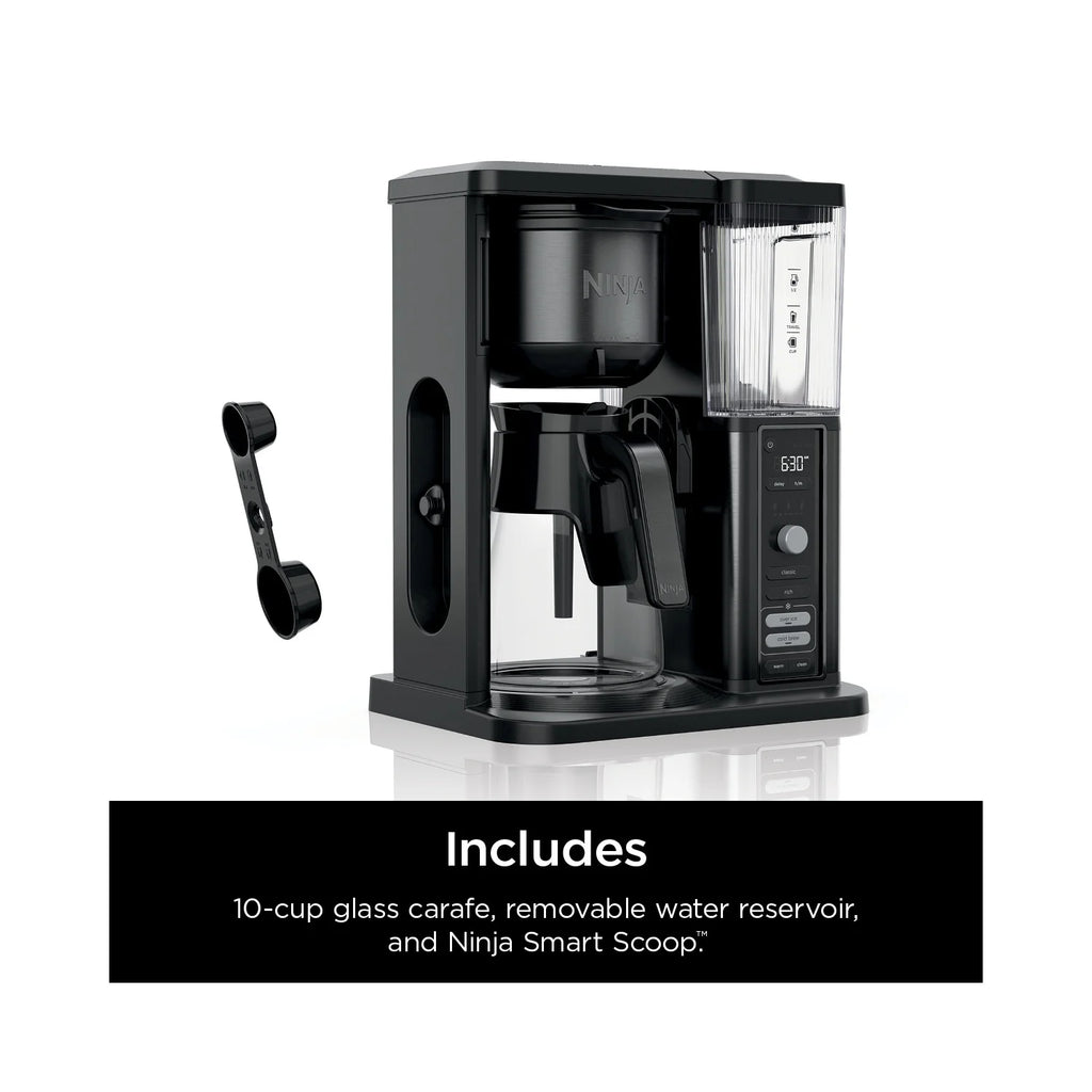 Ninja Hot & Iced Coffee Maker, Single Serve to 10 Cup Carafe, Drip, Rapid Cold Brew, CM360 Black