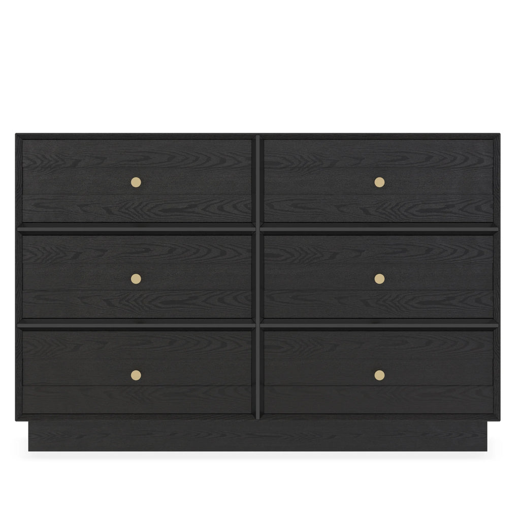 May Color Large White 3 Drawer Dresser Set of 2 with Fluted Panel, Modern Chest of Drawers with Silent Slide Drawers, Wood Accent Nightstand with Storage for Bedroom Living Room, Hallway