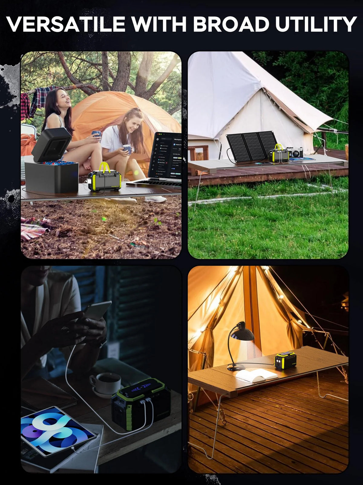 MARBERO 100W Portable Solar Generator with 30W Solar Panel