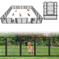 Garden Fence with Gate Fencing No Dig Fence Panels 30ft(L)��32in(H) for Yard Animal Barrier Decorative Garden Fencing for Backyard Patio Garden Fences and Borders for Dogs