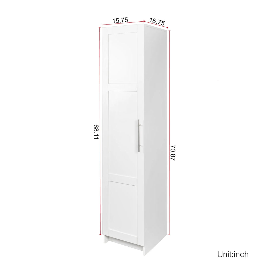Slim Tall Storage Cabinet,Pantry Cabinet with Doors Shelves Small Space for Kitchen Living Room Bathroom
