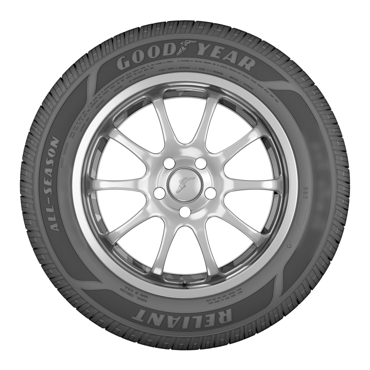 Goodyear Reliant All-Season 215/55R16 93V All-Season Tire Fits: 2013-18 Ford Focus SE, 2016-18 Honda Civic LX-P