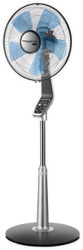 Rowenta Turbo Silence Standing Floor Fan with Remote, 53 Inch, Portable, 5 Speeds, VU5670
