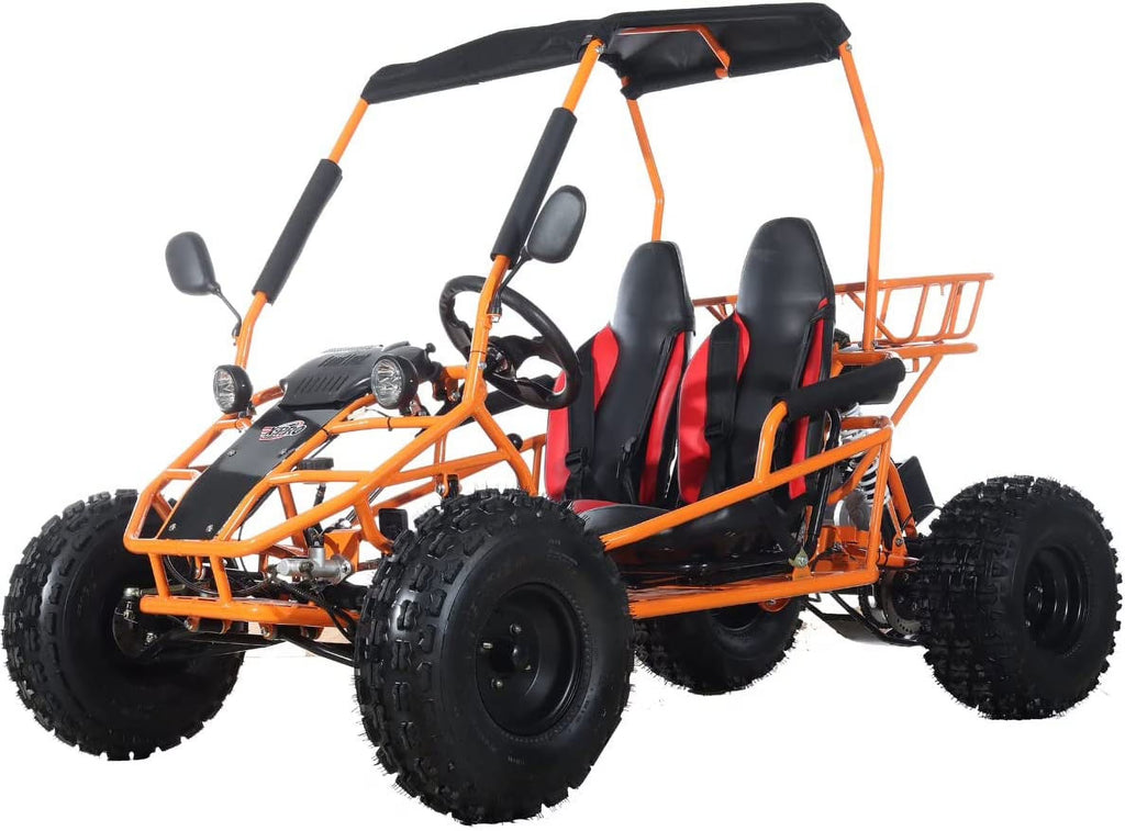 X-Pro New Rover 125cc Gas Powered Go Kart 3 Semi-Automatic Transmission w/Reverse Big 18"/19" Wheels