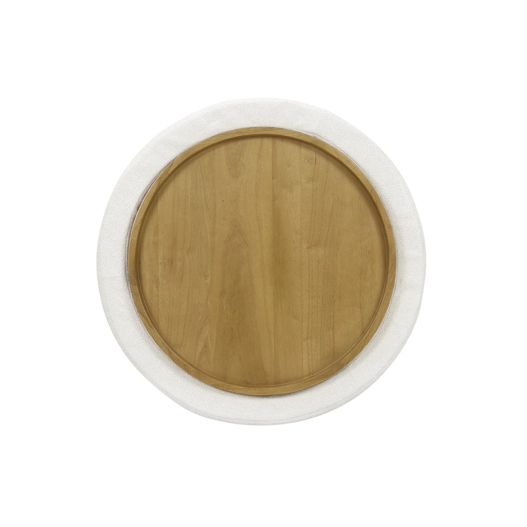 Beautiful Drew Stowaway Coffee Table with Storage by Drew Barrymore, Cream