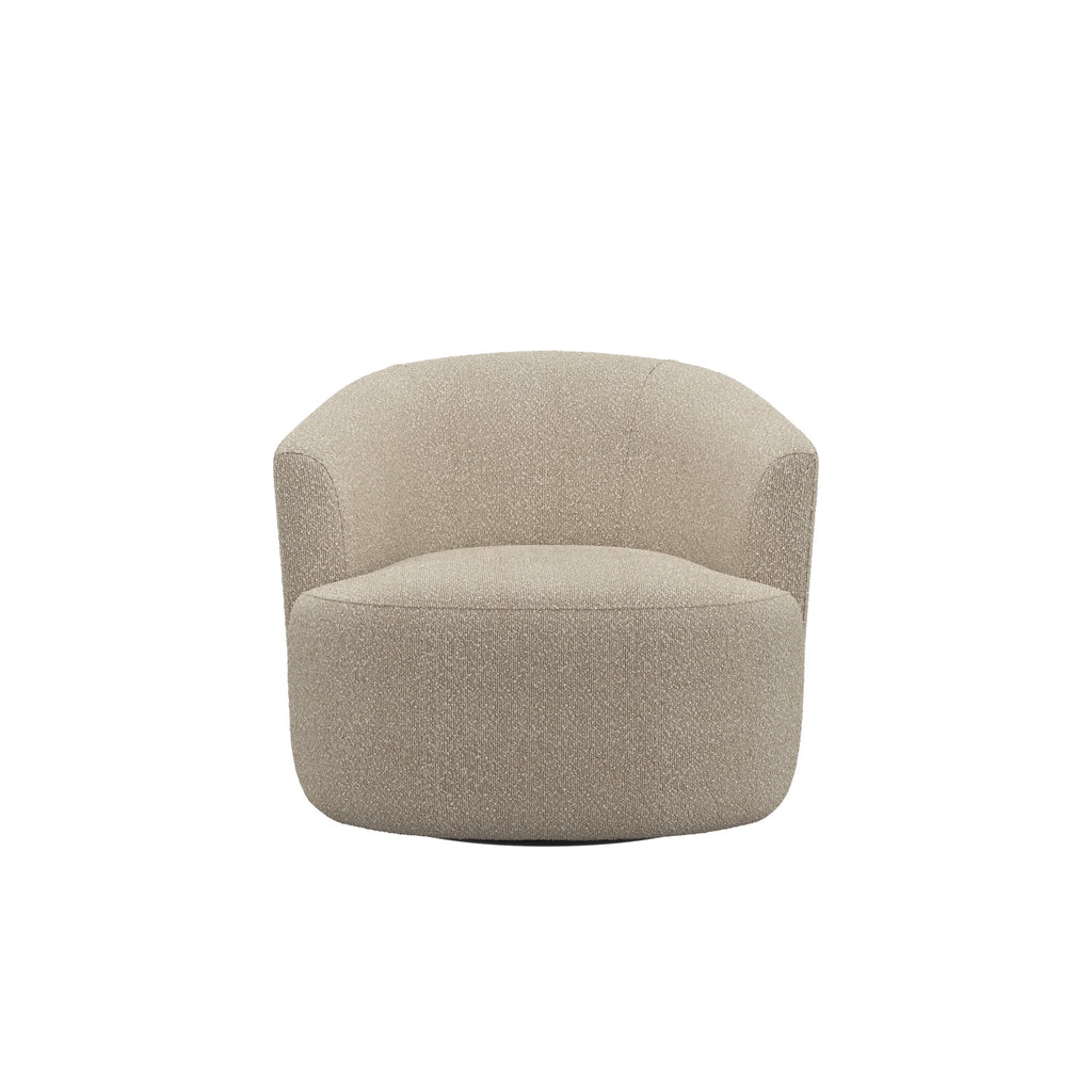 Mainstays Boucle Swivel Accent Chair, Taupe