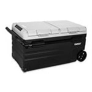 Camco CAM-750 75-Liter Portable Compact Fridge/Freezer | Features Bluetooth Capable Remote Access & 2 Compartments w/Dual Zone Cooling | Adjusts from -4�� F to 68�� w/2 Cooling Modes ECO & MAX (51520)