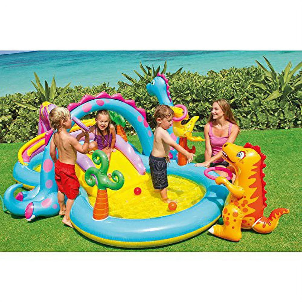 Intex Dinoland Inflatable Play Center, 131 X 90 X 44, Ages 3+ (57135)