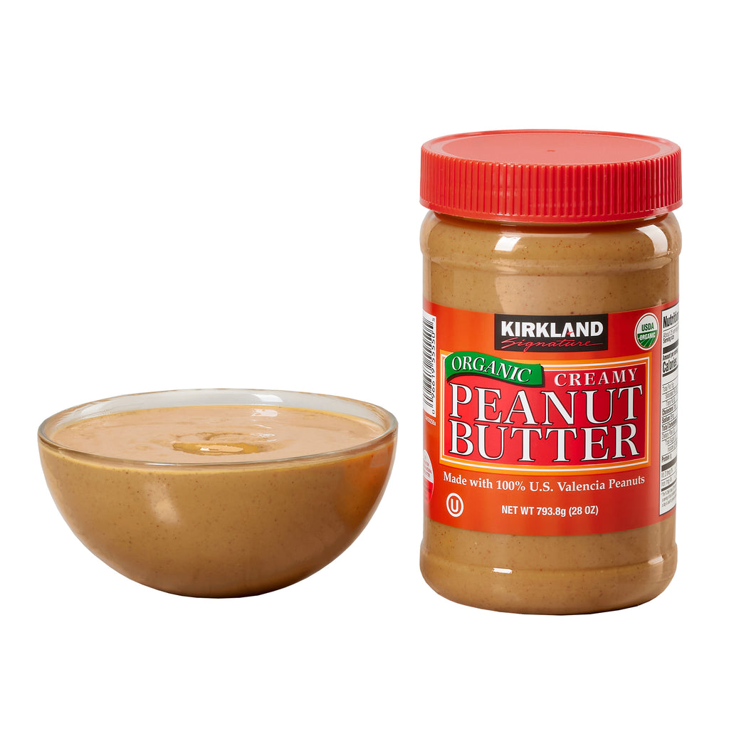 Kirkland Signature Organic Peanut Butter, 28 oz, 2-count