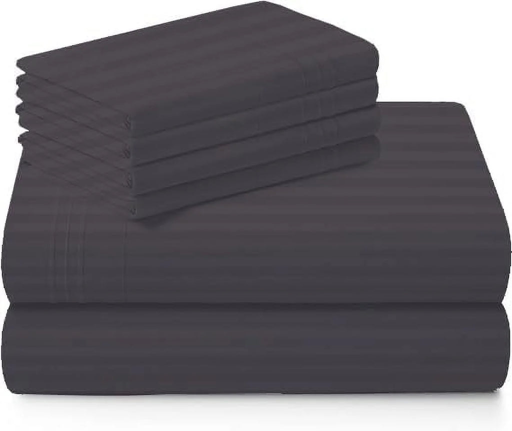 1000 Thread Count 4-Piece 100% Egyptian Cotton Bed Sheets Luxury Hotel Sheets Fits Mattress Upto 21" Deep Pocket, Twin XL Size - Burgundy Solid