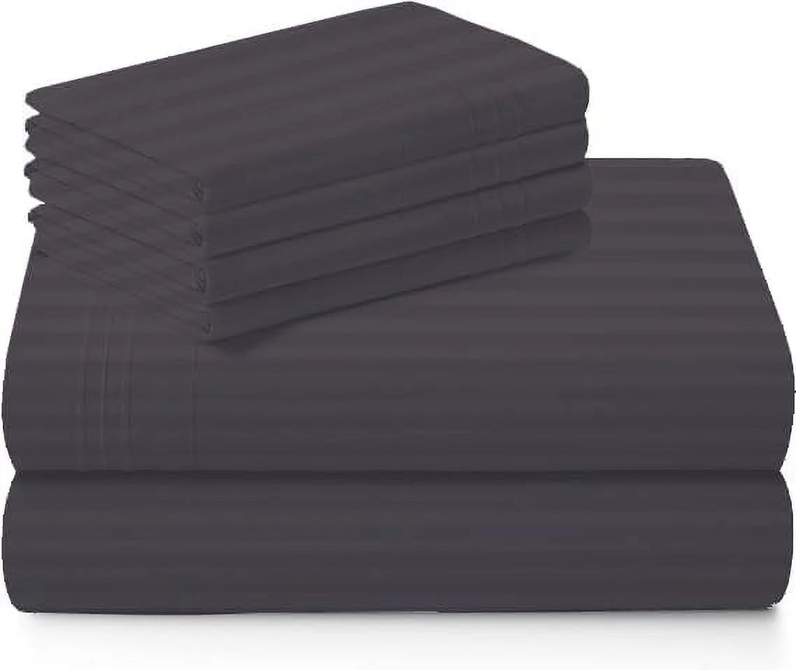 1000 Thread Count 4-Piece 100% Egyptian Cotton Bed Sheets Luxury Hotel Sheets Fits Mattress Upto 21" Deep Pocket, Twin XL Size - Burgundy Solid