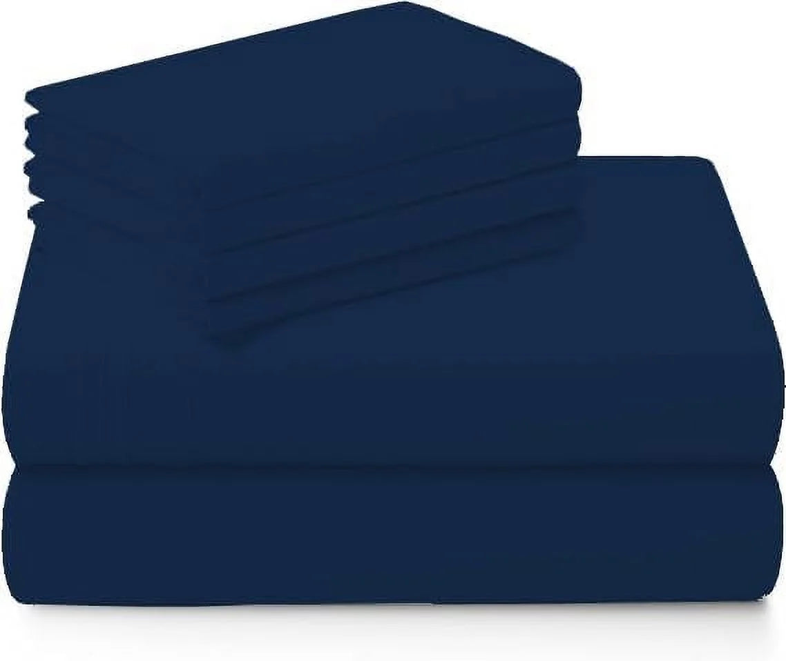 1000 Thread Count 4-Piece 100% Egyptian Cotton Bed Sheets Luxury Hotel Sheets Fits Mattress Upto 21" Deep Pocket, Twin XL Size - Burgundy Solid