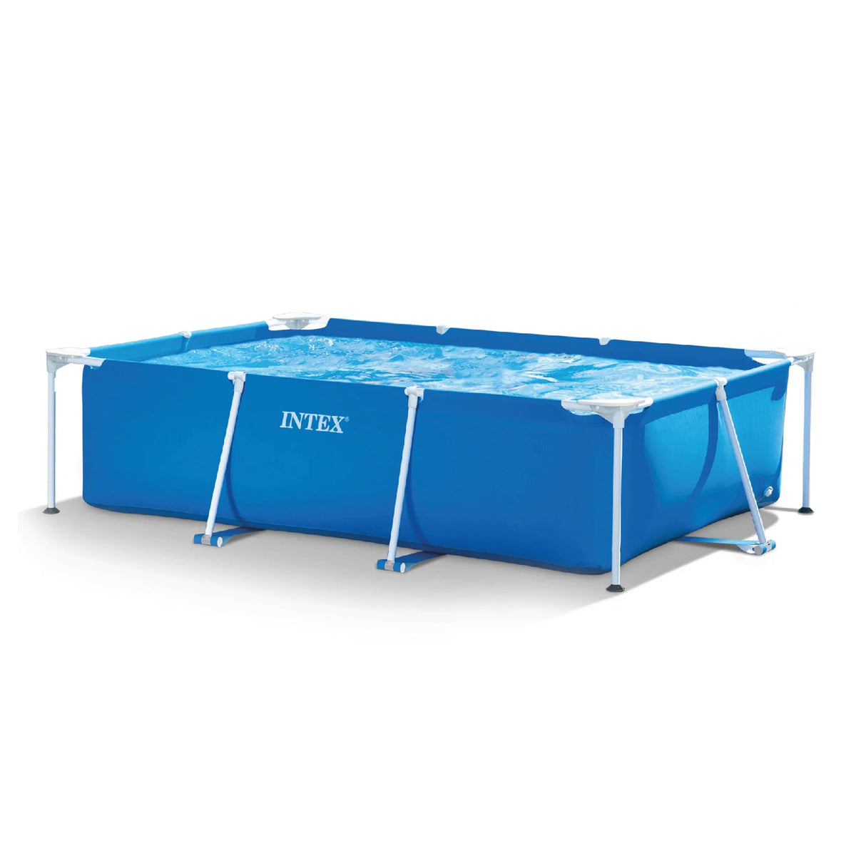 Open Box Intex 9.8'x29.5" Rectangular Frame Above Ground Outdoor Swimming Pool