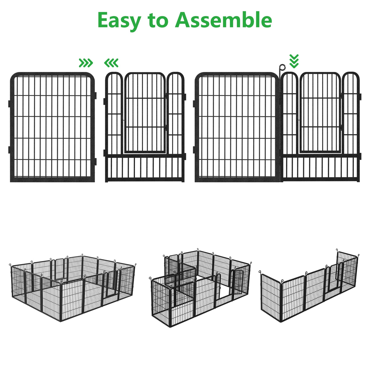 Garden Fence with Gate Fencing No Dig Fence Panels 30ft(L)��32in(H) for Yard Animal Barrier Decorative Garden Fencing for Backyard Patio Garden Fences and Borders for Dogs