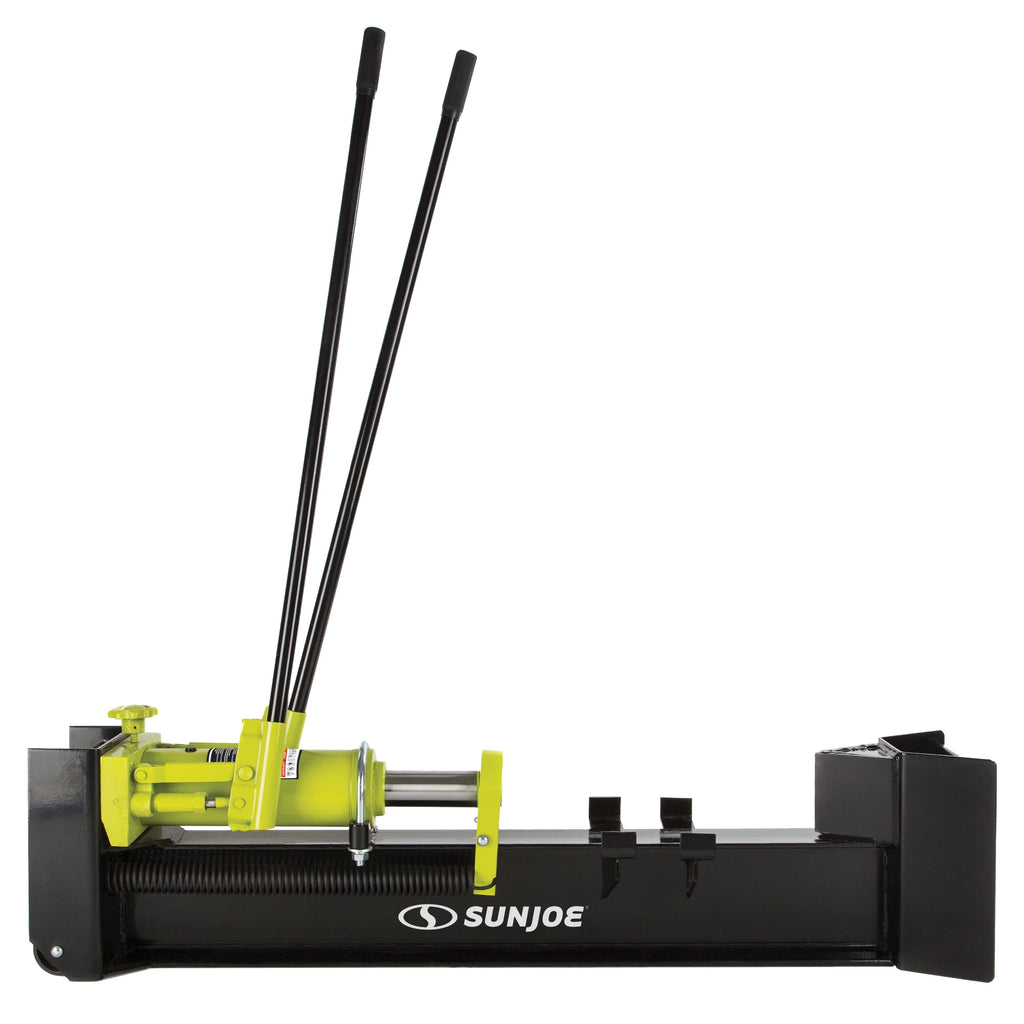 Sun Joe Hydraulic Steel Beam Log Splitter, 10 Ton Capacity Firewood Tool, Green, LJ10M