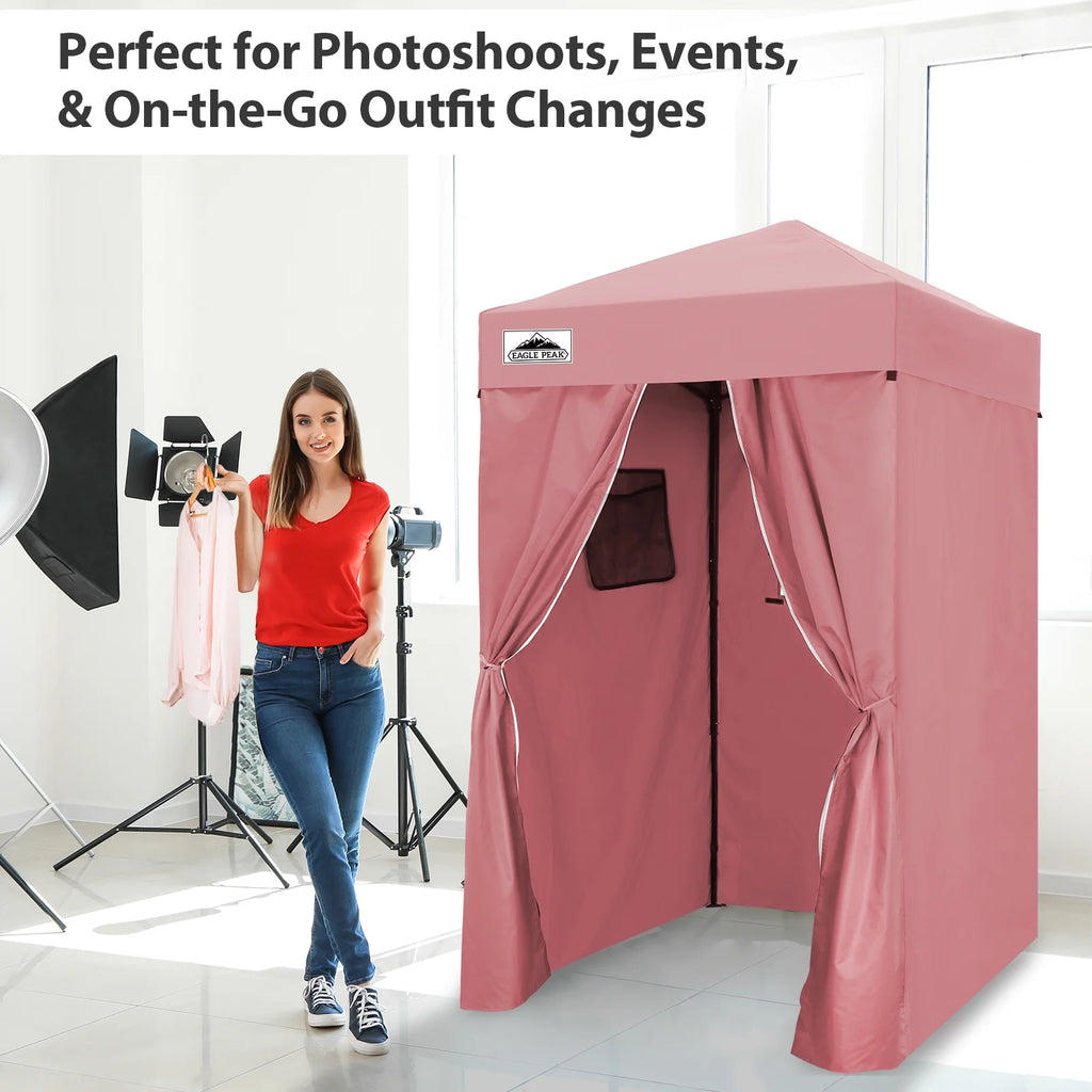 EAGLE PEAK Flex Ultra Compact 4 ft x 4 ft Pop-up Changing Room Canopy, Portable Privacy Cabana