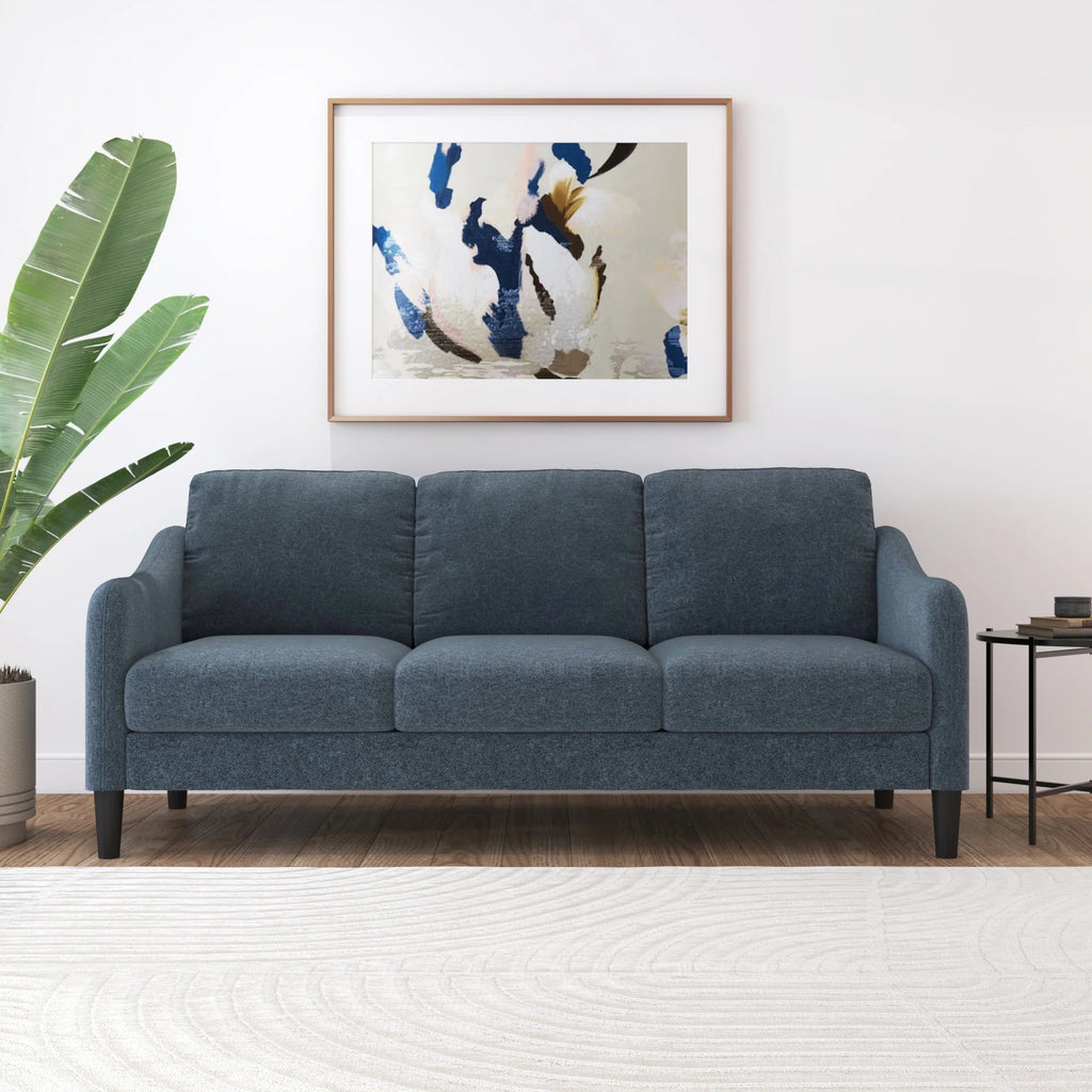 Mainstays Westley Swoop Arm Sofa, Burnt Orange