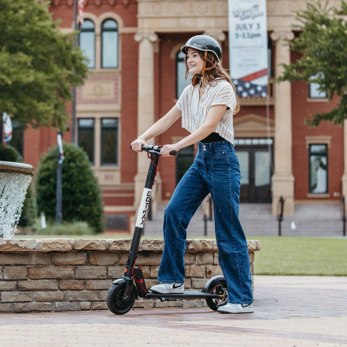 GOTRAX Rival Adult Electric Scooter, 8.5" Pneumatic Tire, Max 12 mile Range and 15.5Mph Speed, 250W Foldable Escooter for Adult, Black
