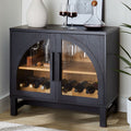 Better Homes & Gardens Juliet Arch Door Kitchen Console, Black Finish