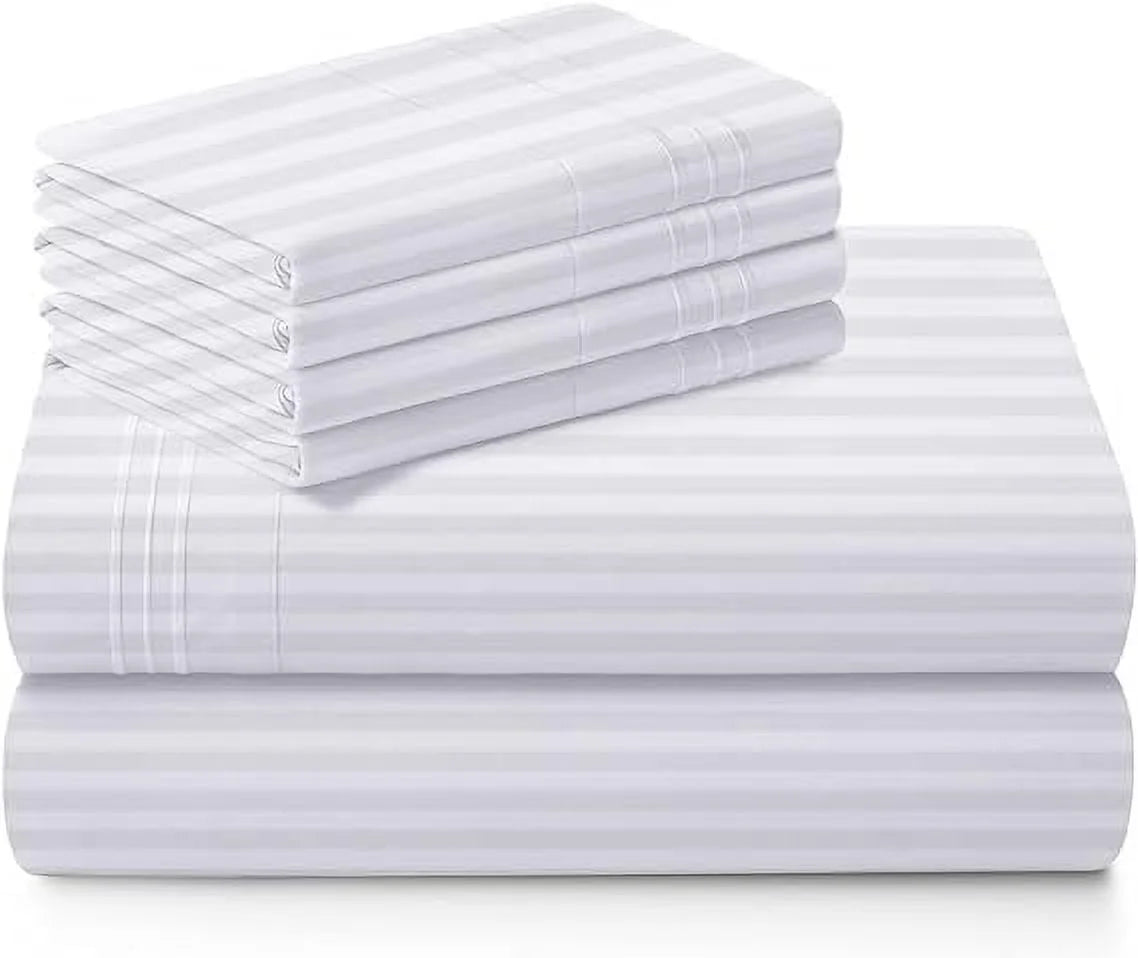 1000 Thread Count 4-Piece 100% Egyptian Cotton Bed Sheets Luxury Hotel Sheets Fits Mattress Upto 21" Deep Pocket, Twin XL Size - Burgundy Solid