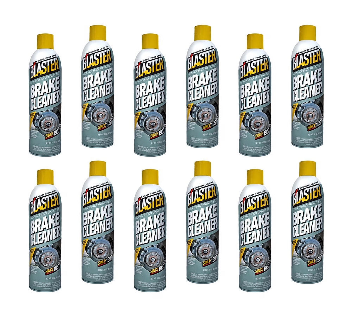 Blaster (12 Pack) Non-Chlorinated Brake Cleaner, Part No. 20-BC, 14 oz. Aerosol Can