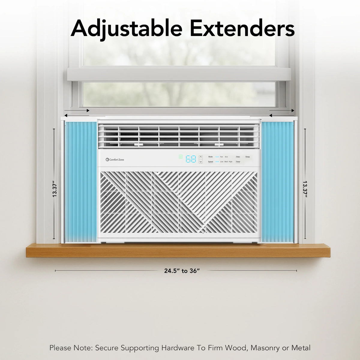 Comfort Zone 5,000 BTU Window Mounted Room Air Conditioner