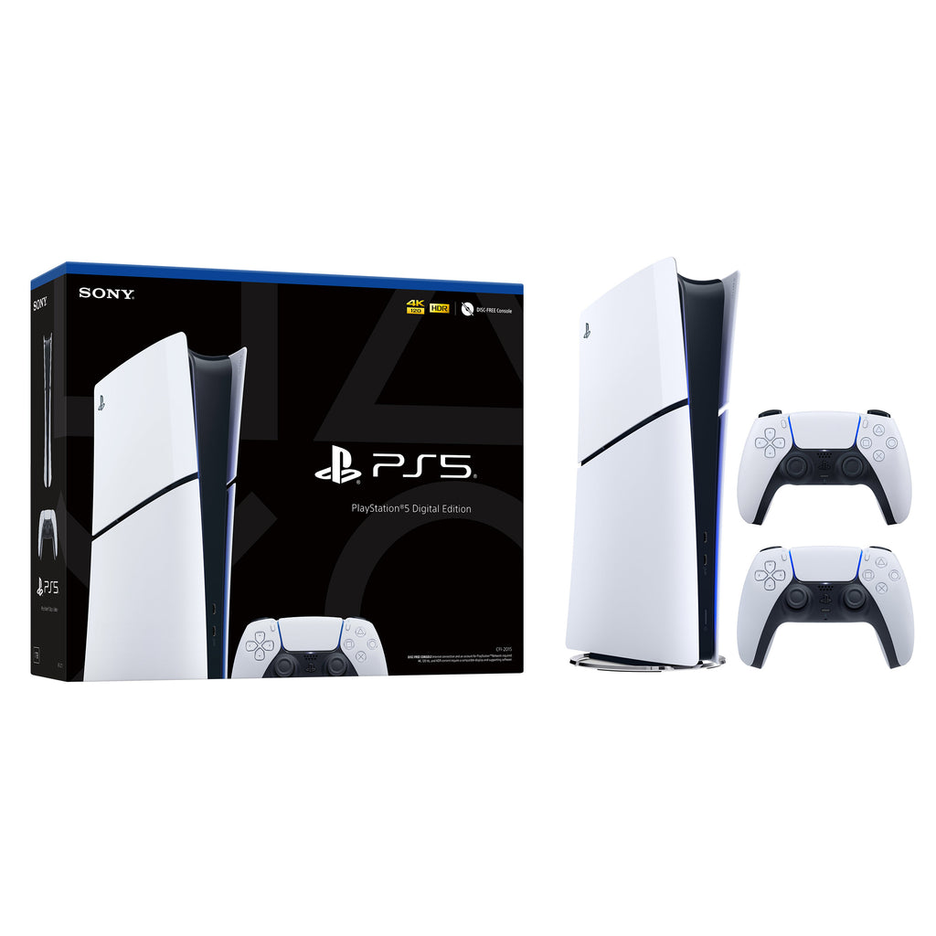Sony Playstation 5 Digital Slim Console & DualSense Controller Bundle