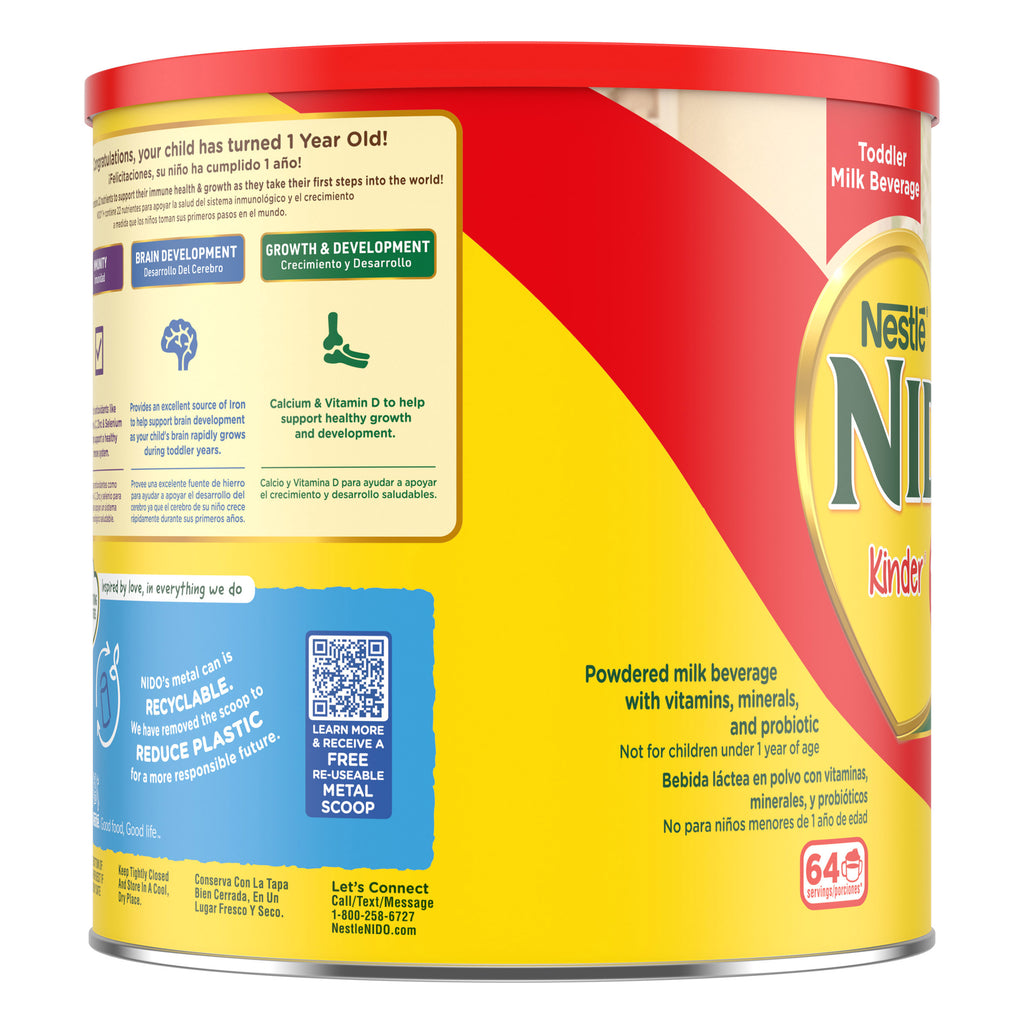 Nestle Nido Kinder 1+ Toddler Powdered Milk, 4.85 lbs