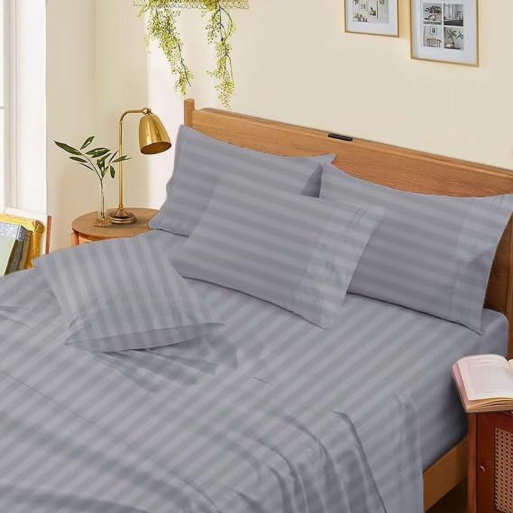 1000 Thread Count 4-Piece 100% Egyptian Cotton Bed Sheets Luxury Hotel Sheets Fits Mattress Upto 21" Deep Pocket, Twin XL Size - Burgundy Solid