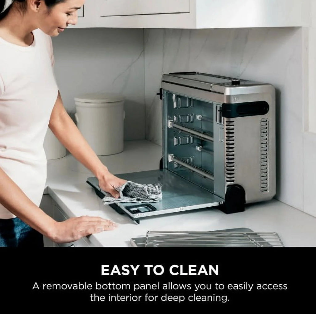 Ninja Foodi 9-in-1 Digital Air Fry Oven Air Fry, Air Roast, Air Broil, Bake, Bagel, Toast, Dehydrate, Keep Warm, and Reheat - Stainless Steel