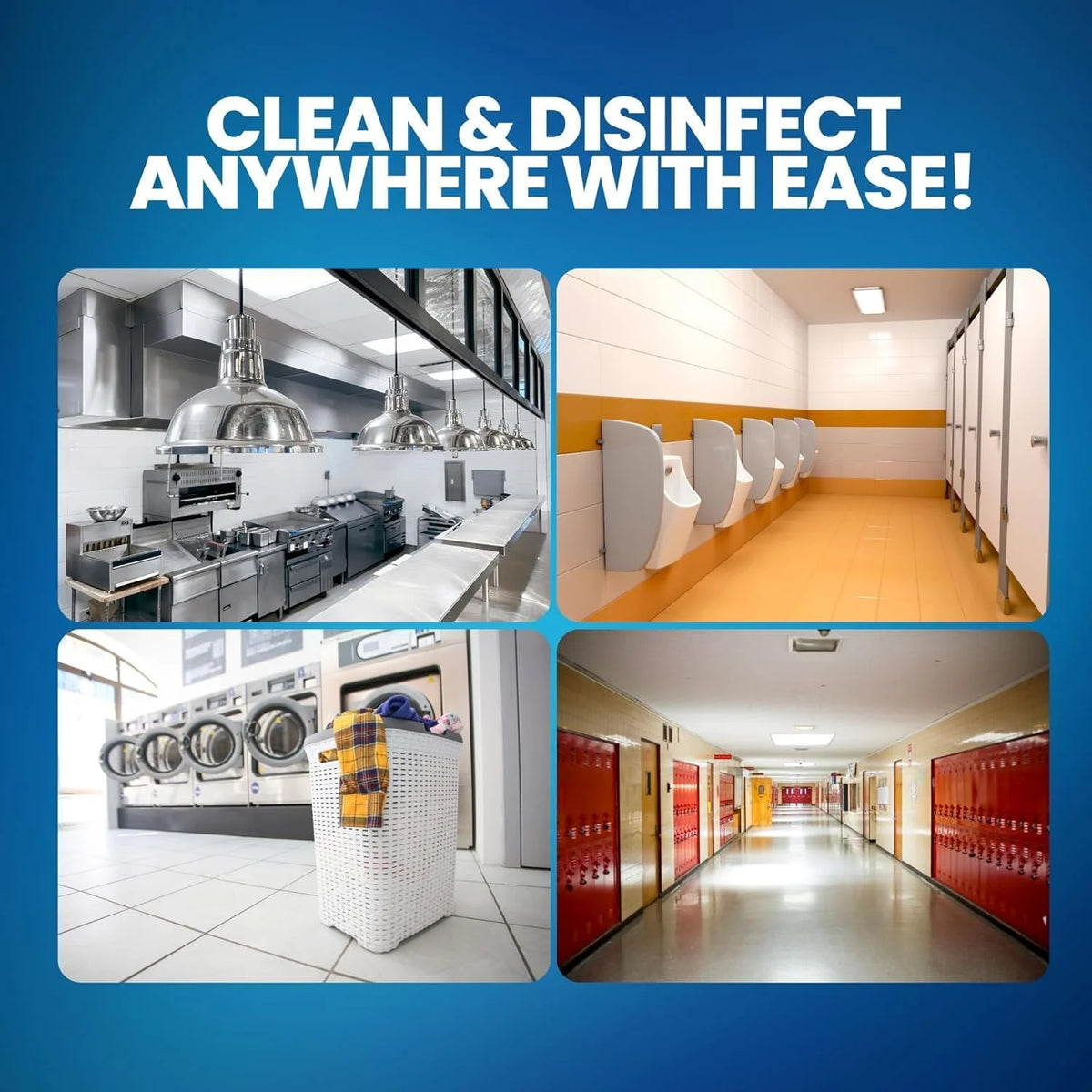 (12 Gallons) - Liquid Chlorine Bleach, for Laundry, Household and  Cleaning, 1 Gallon Jugs