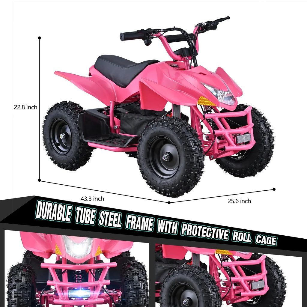 Aoemoe 500W Ride-On Racer �C 15mph Speed, 36V Battery, 45�C60 Min Play, Blue