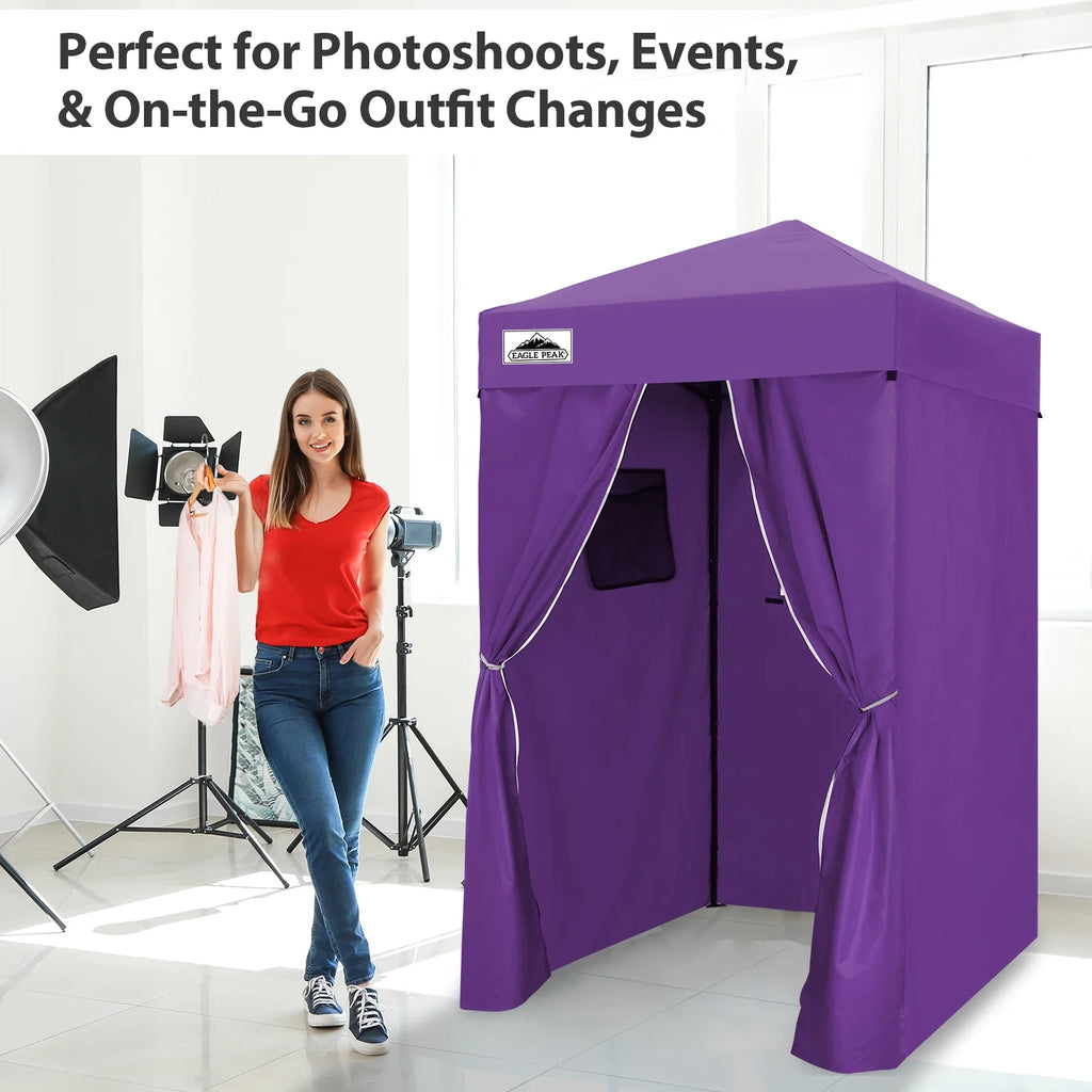 EAGLE PEAK Flex Ultra Compact 4 ft x 4 ft Pop-up Changing Room Canopy, Portable Privacy Cabana