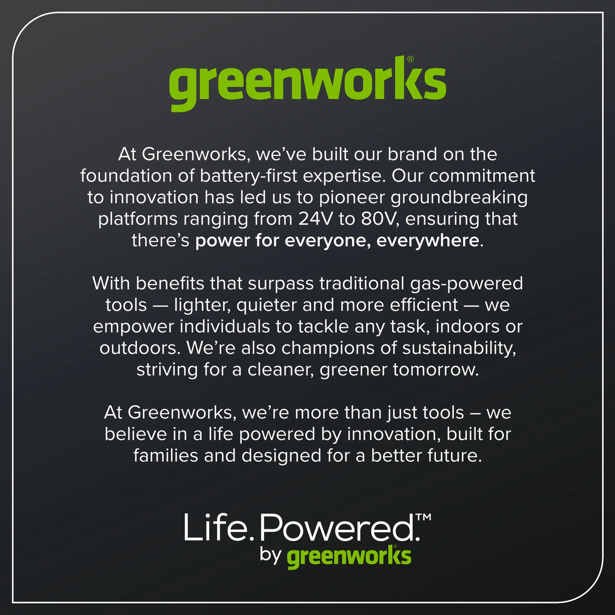 Greenworks 60V 5.0 Ah HC Battery 1807502
