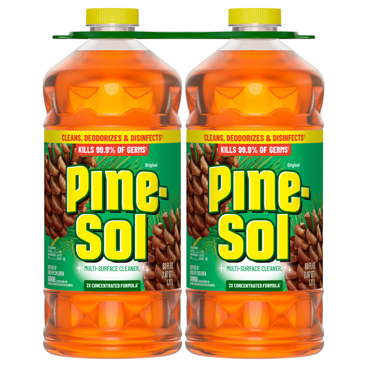Pine-Sol Multi-Surface Cleaner, Original, 60 fl oz, 2-count