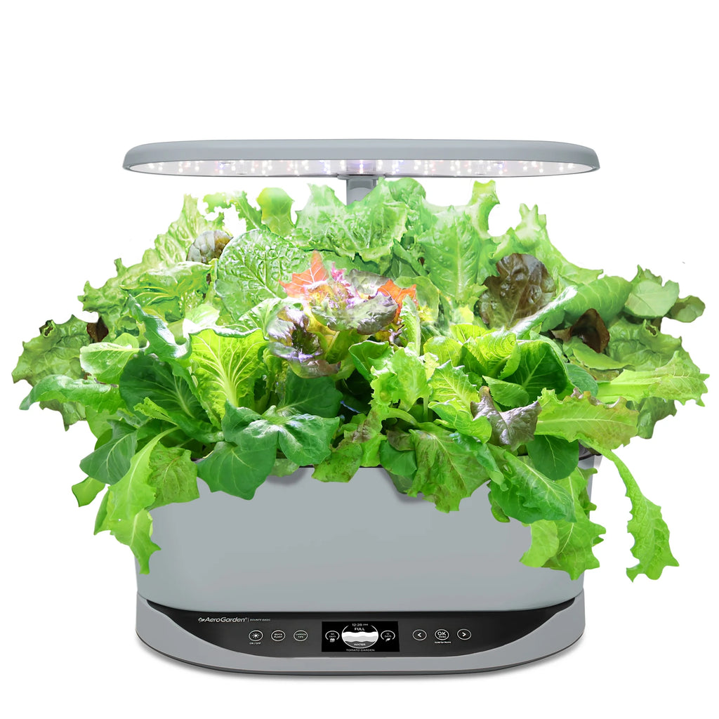 AeroGarden Bounty Basic - Indoor Garden with LED Grow Light, Black