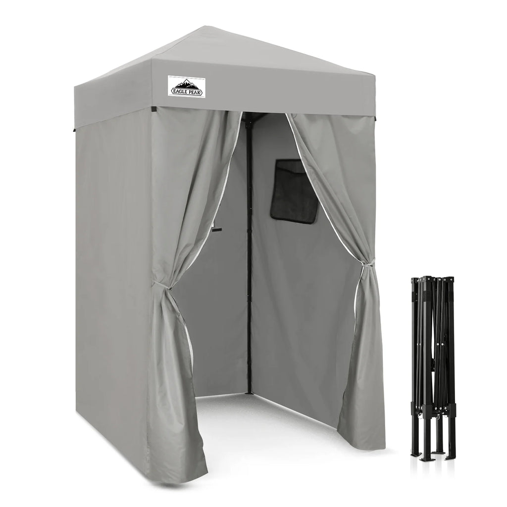 EAGLE PEAK Flex Ultra Compact 4 ft x 4 ft Pop-up Changing Room Canopy, Portable Privacy Cabana