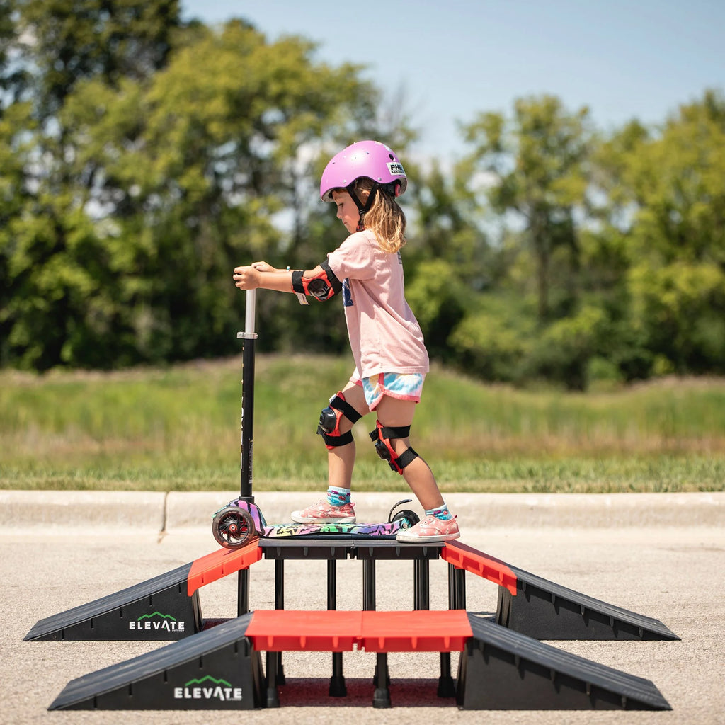 Elevate Outdoor Mini EZ-Link Skateboard Ramp Set with Slopes