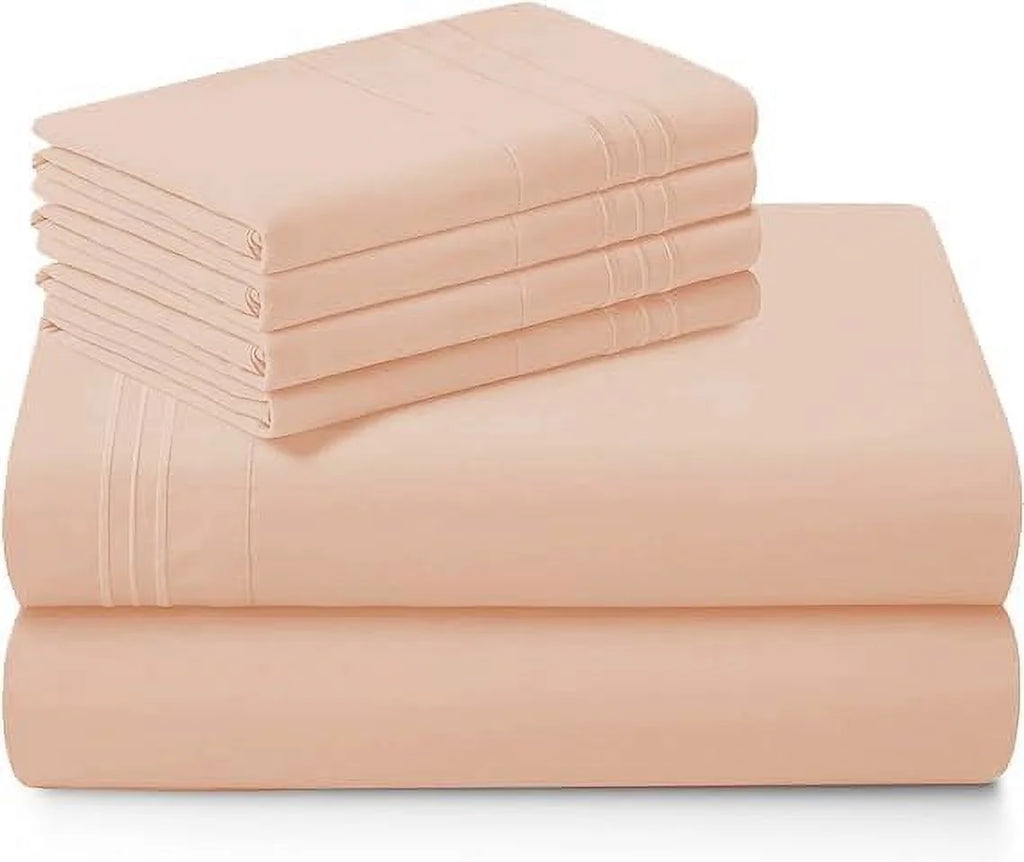 1000 Thread Count 4-Piece 100% Egyptian Cotton Bed Sheets Luxury Hotel Sheets Fits Mattress Upto 21" Deep Pocket, Twin XL Size - Burgundy Solid