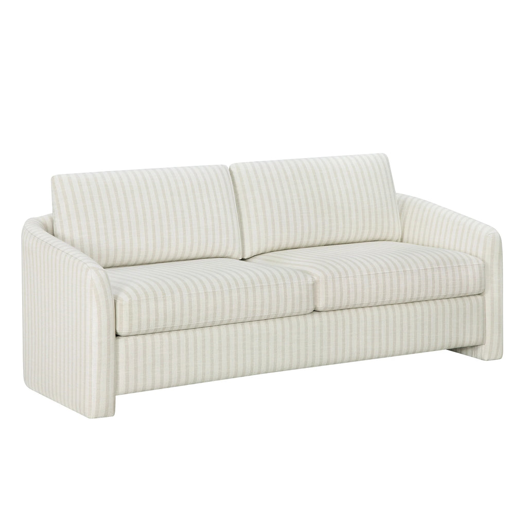 Beautiful Drew 72.2" Sofa by Drew Barrymore for Adults, Striped Linen